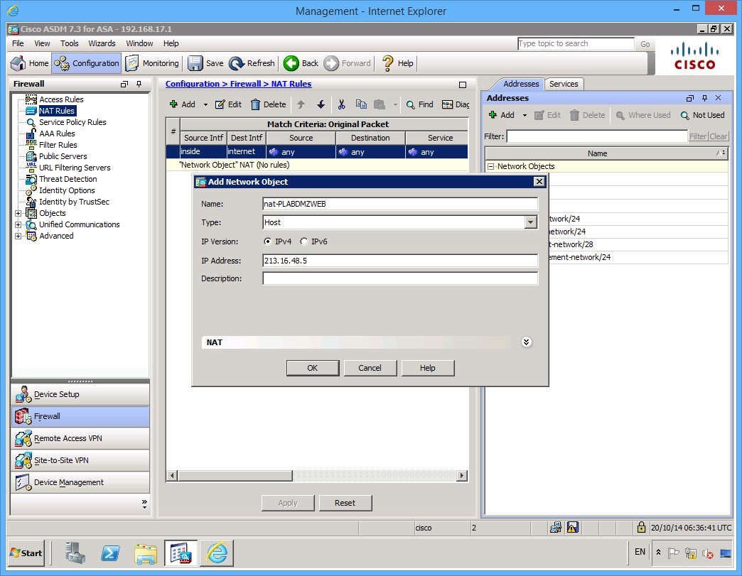 Figure 2.8 Cisco ASDM